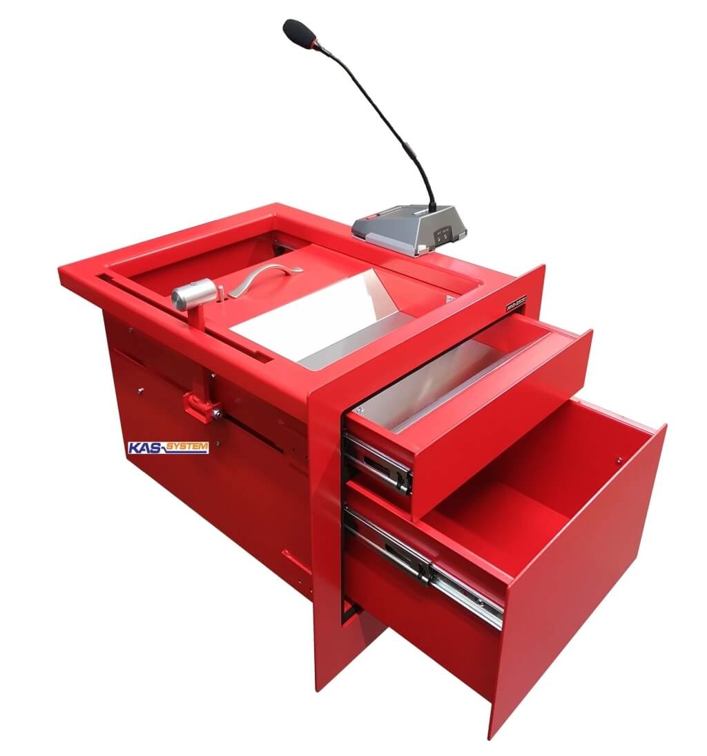 kas-system.pl szuflada do sprzedaży nocnej kasa nocna podajnik dwuszufladowy szuflada na stację szuflada dla apteki