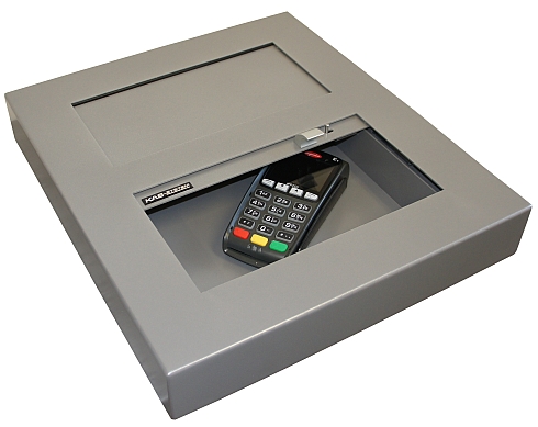 kas-system.pl podajnik nablatowy z pokrywą ograniczającą przeciąg montowany na blacie