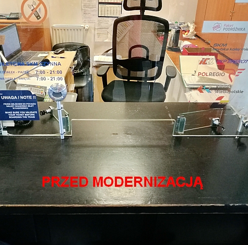 kas-sysstem.pl stanowisko kasowe PRZED zamontowaniem podajnika kasowego montowanego NA BLACIE